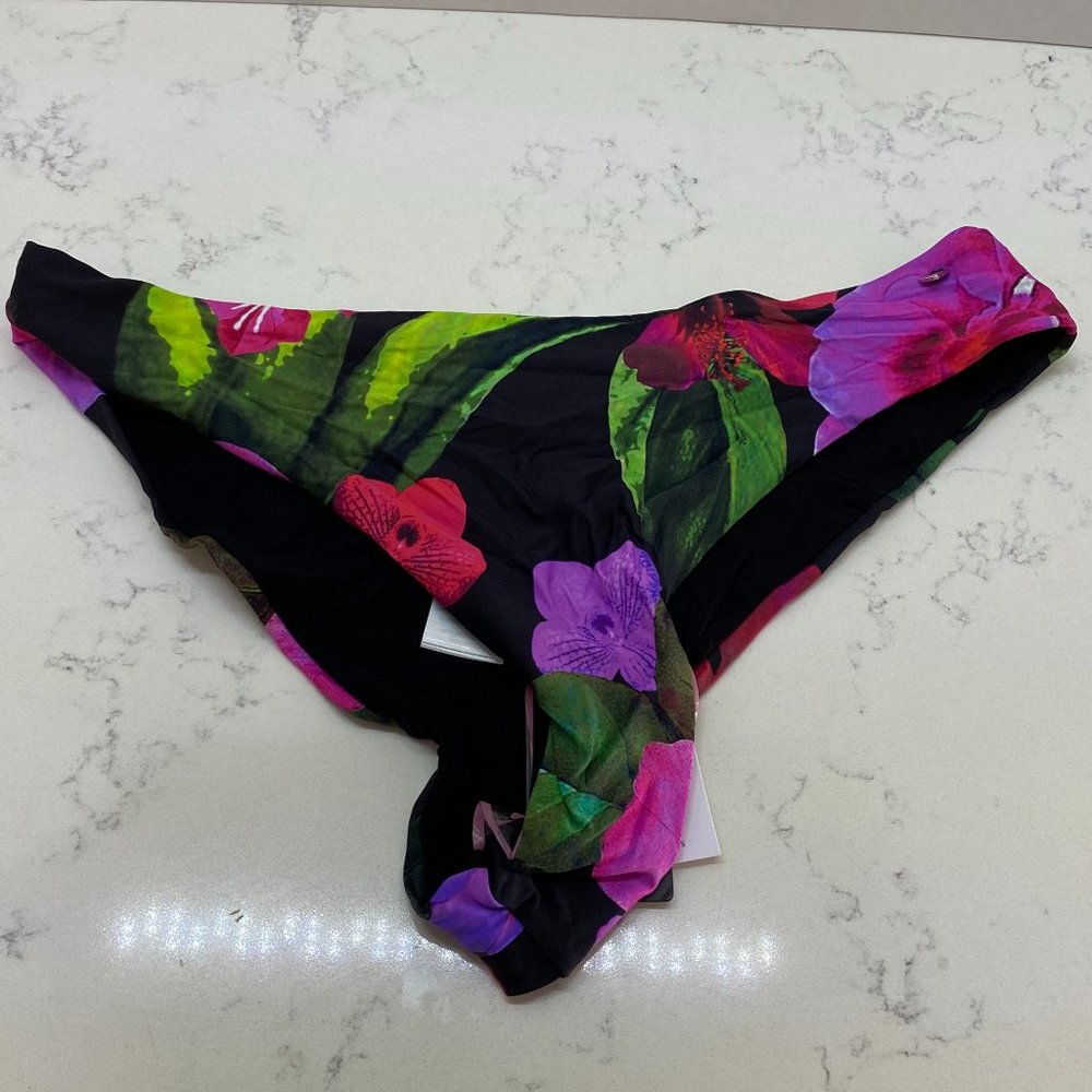NWT Guess Black Printed Bikini Bottom Swimsuit